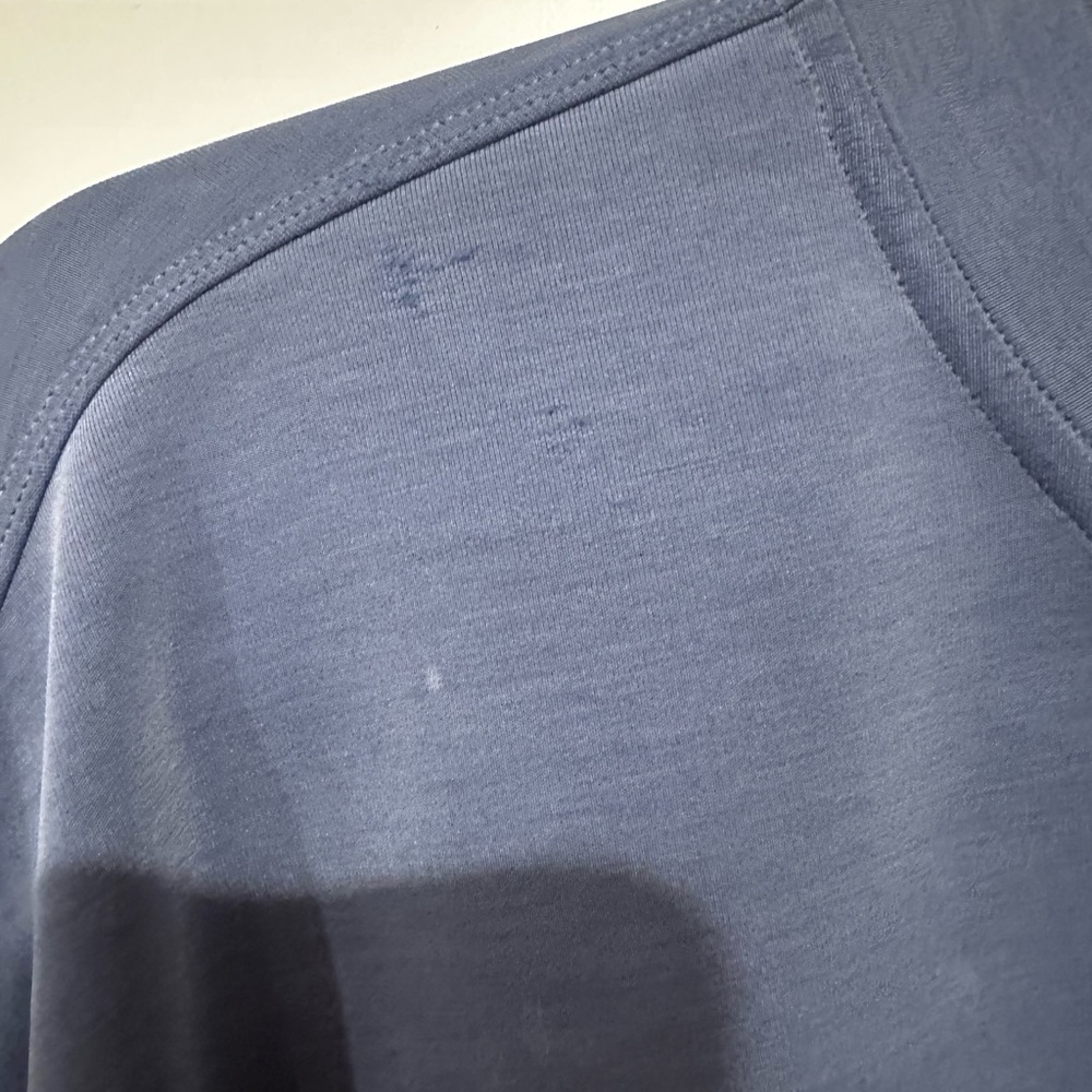 Lululemon Softstreme Perfectly Oversized Blue Crop Sweatshirt - Picture 3 of 3